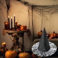thumbnail image 5 of Clearance Under $5!Yyuenw Halloween Witches Hats Decor Black Witch Hat with Hanging Rope Decoration Of Large Halloween Party Supplies, 5 of 5