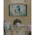thumbnail image 6 of Outdoor TV Cover 48 to 50 Inch Weatherproof, Beach Coastal Theme Waterproof TV Screen Protector for Outside Decor with Zipper and Pocket 48"L x 30"H , Vintage Ocean Seahorse, 6 of 7