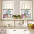 thumbnail image 4 of Kitchen Curtains Set, Spring Easter Gnomes Kitchen Curtains and Valances Set, Colorful Eggs Watercolor Polka Dots Rod Pocket Tier Curtains 24 Inch Length for Cafe/Bedroom Windows, 4 of 6