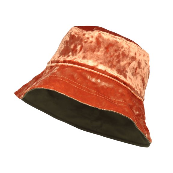 WITHMOONS Unisex Double-Side-Wear Reversible Bucket Hat Lightweight Outdoor Fishing Cap MUB1439 (Orange)