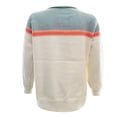 thumbnail image 3 of NAMTYQX Sweaters for Women Casual Long Sleeve Warm Women's Pullover Sweaters Crewneck Print Loose Sky Blue Size M, 3 of 5