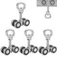 thumbnail image 1 of BIAXJUNY 4 Wheel Trolley Assembly Rollers, Silent Strut Trolley, Solid Steel, M10 Bolt, Lifting Eye Nuts, 1-5/8" Wide Strut Channel (4pc), 1 of 7