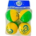 thumbnail image 1 of Pelotas Frescobol Pro Vero Brasil Amarillo Verde Paquete de 4, 1 of 3