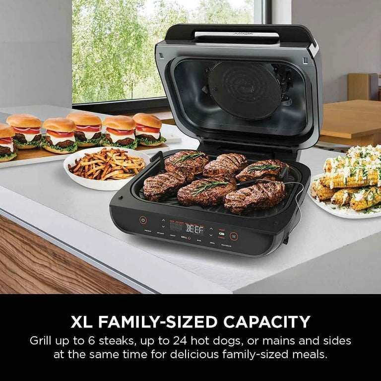 Ninja Foodi Smart Xl 6-in-1 Indoor Grill With 4-quart Air Fryer, Roast,  Bake, Dehydrate, Broil, And Smart Cook System