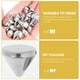 thumbnail image 3 of 100pcs Bullet Cone Spike Acrílico Bead Punk Rivet Pulsera Espaciador Beads Jewelry Accessary (Plata), 3 of 5