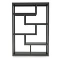 thumbnail image 2 of Spaco 6-Tier Bookshelf, 69" Industrial Etagere Bookcase with Staggered Shelves, Multi-Purpose Shelf, Black, 2 of 4