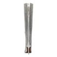 thumbnail image 2 of INC Womens Silver Embellished Pointed Toe Stiletto Zip-Up Dress Boots 6.5 M, 2 of 4