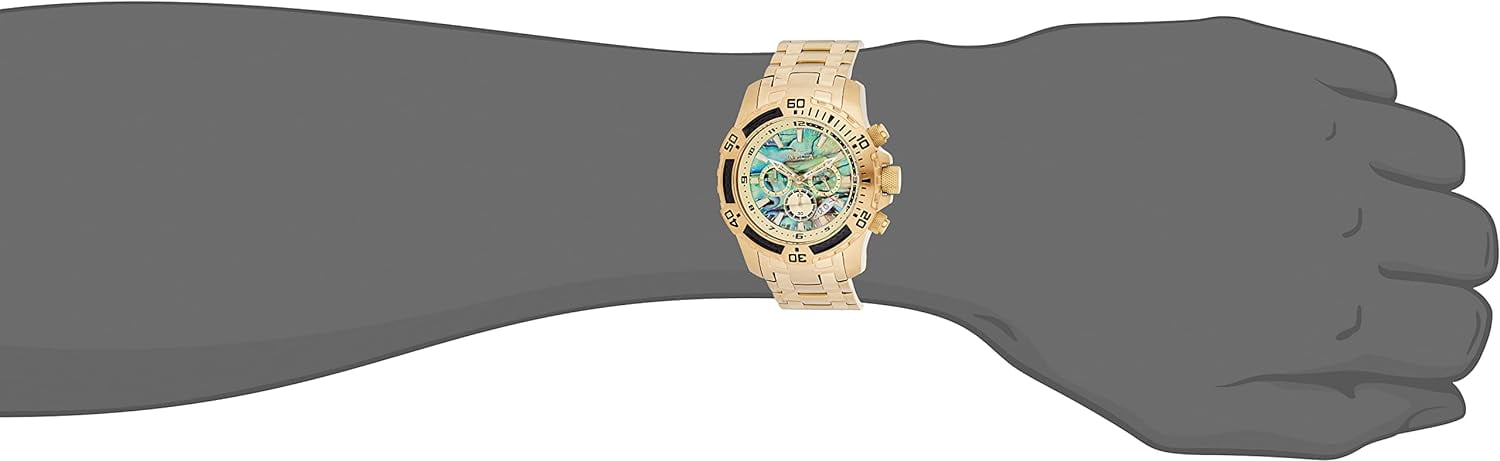 Invicta Men's Pro Diver Chrono 100m Gold-Plated Stainless Steel Watch 25094
