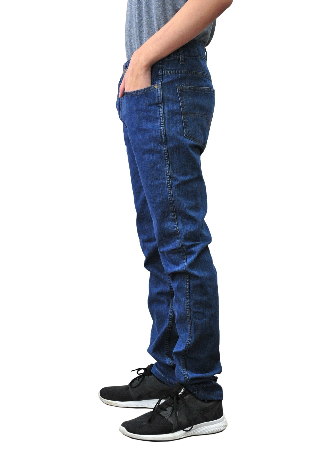 Caesar Mens Skinny Stretch Jeans Slim 