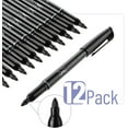thumbnail image 2 of czcpp-- Marqueurs Permanents, 12 Pack, Noir, Pointe Fine, Marqueurs Noirs, Pointe Fine Marqueurs Permanents, Marqueurs Permanents Noirs, Marqueurs Noirs Permanents, Pointe Fine Marqueurs Permanents, 2 of 4