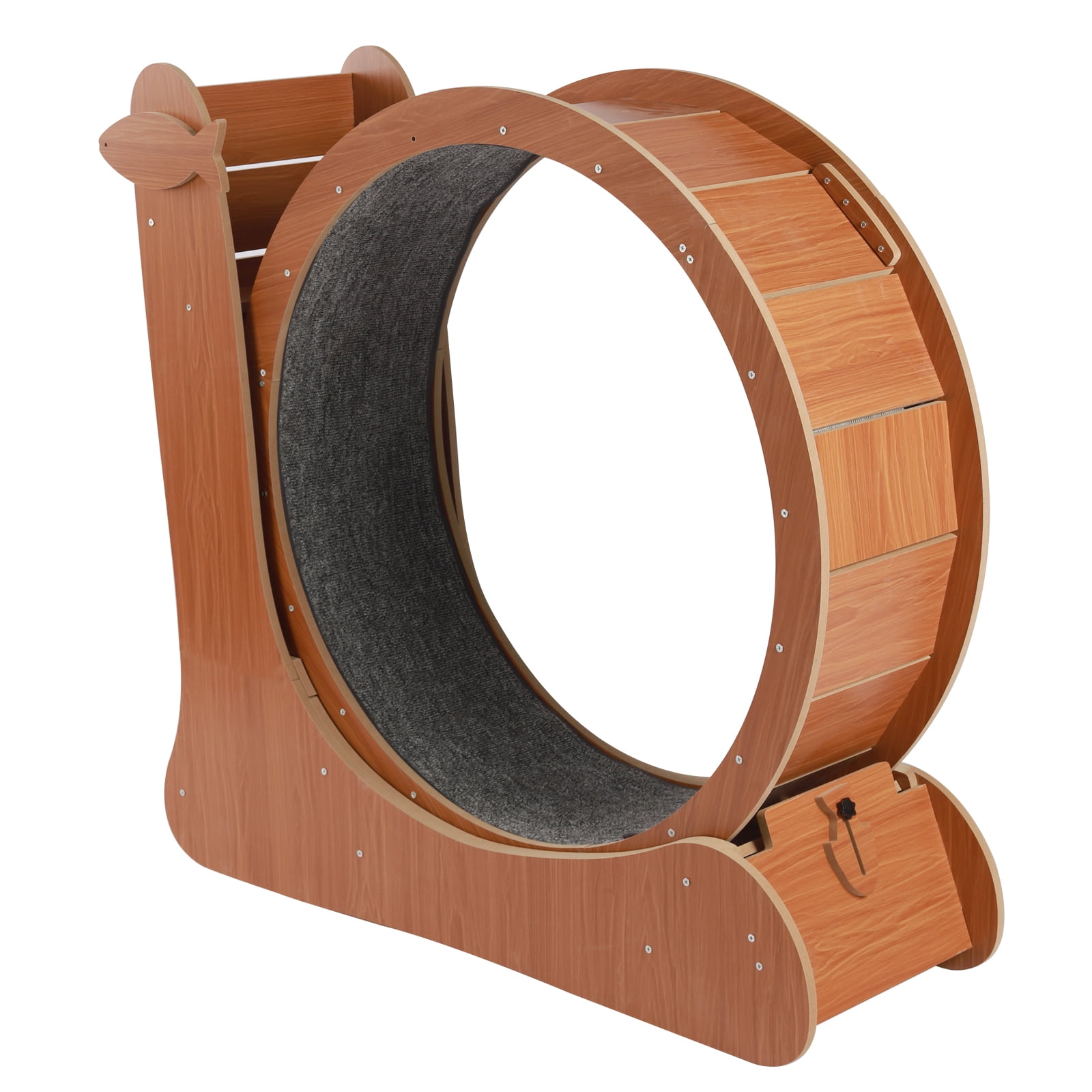 Loyalheartdy Round HamsterWheel Style Cat Exercise Wheel, Large Cat