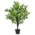 thumbnail image 1 of Outsunny 4' Artificial Olive Tree Faux Decorative Plant in Nursery Pot, 1 of 10