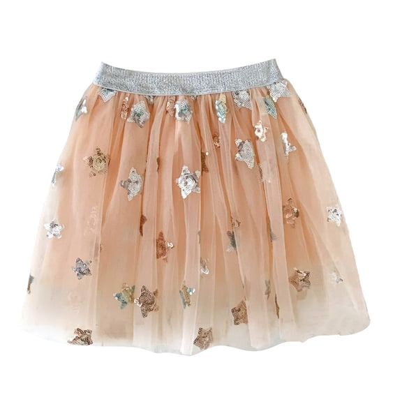 Zanarzt Girls Tutu Sparkle Tutu for Toddler Girls Tulle Ballet Dance Skirt Princess Baby Kids Dress up Birthday Party Light Pink,7-8 Years
