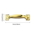 thumbnail image 2 of Leojiow Antique Bow Style Door Pull Handle Heavy Barn Door Handle 4 In Fence Gate Handle Coating Easy To Install Metal Sliding Door Pulls For Garage Pantry (4 Styles) C 9.8X2X2.3Cm, 2 of 3