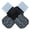 Gray, variant on IDOMIK Anti-Slip Dog Socks, Paw Protect Booties for Hardwood Floors, Hot Pavement & Senior Dogs, Brown, M