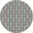 thumbnail image 1 of Ahgly Company Machine Washable Indoor Round Transitional Rose Dust Purple Area Rugs, 5' Round, 1 of 7