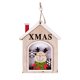 thumbnail image 1 of Injueey Colgante de de Navidad Forma de casa hueca Adornos colgantes Percha de Papá Noel Decoración de Navidad Hogar Boda Año Nuevo Kits de decoración para fiestas Alce, 1 of 6