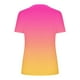 thumbnail image 4 of Mujeres Tops Casual V-Cuello Impreso Oversized Mangas Cortas Camiseta Top, Poliéster Verano Primavera, 4 of 5
