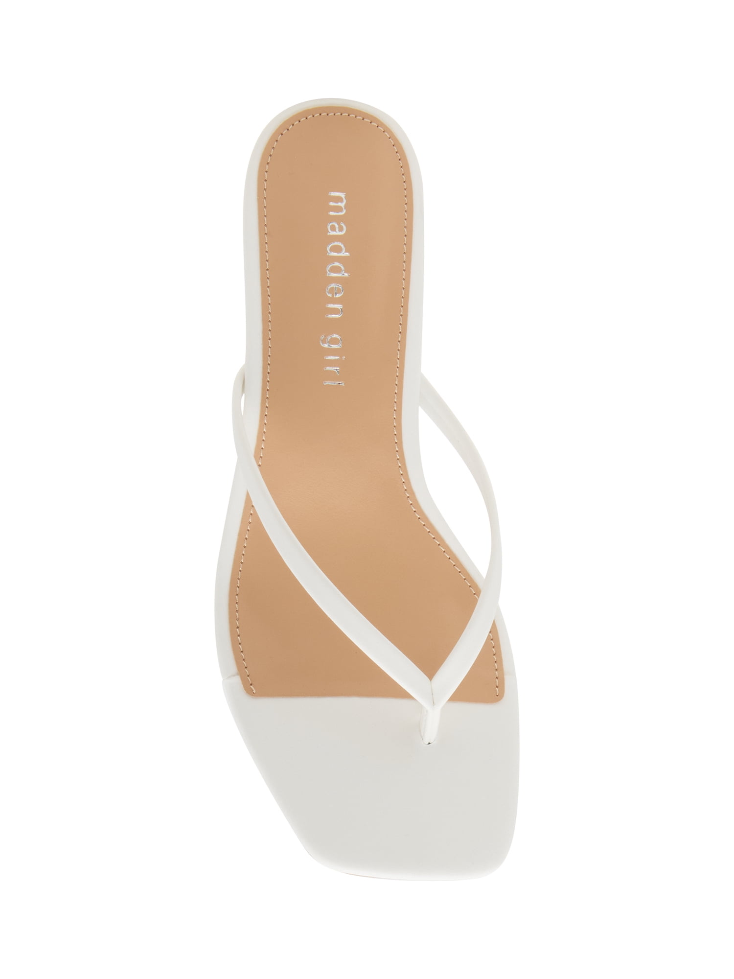 Madden Girl Women's Charlene Thong 2 inch Kitten Heel Sandal