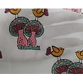 thumbnail image 4 of oneOone Georgette Viscose Fabric Bird & Mushroom Block Print Fabric By Yard 42 Inch Wide, 4 of 4
