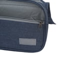 thumbnail image 3 of Rupoun Men Business Foldable Travel Toiletry Bag Large Capacity Waterproof Hanging Shaving Dopp Kit Organizer for Bathroom Cosmetic Pouches, Dark Blue, 3 of 9