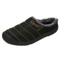 thumbnail image 2 of ZTTD Mens Slippers Warm Winter Flats Shoes for Mens Indoor House Slip On With Cotton Black, 2 of 7