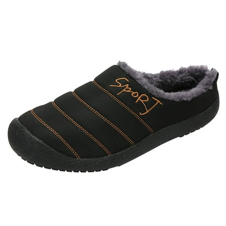 

ZIZOCWA Deck Shoes Warm Fuzzy Slippers For Men Mens Slippers Warm Winter Flats Shoes For Mens Indoor House Slip On With Cotton Men S Memory Foam Slippers Size 9