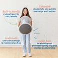 thumbnail image 4 of ECR4Kids Twist Active Wobble Stool, 18in Seat Height, Classroom Furniture, Light Grey, 4 of 9