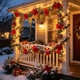 thumbnail image 3 of 2026 Christmas Indoor Home Decor Artificial Green Plants Pines And Imitation Rattan Christmas Home Dining Table Green PLANTS Decoration Window Ornaments, 3 of 5