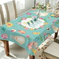 thumbnail image 6 of Coolnut Easter Rabbit Rectangle Tablecloth Spill-Proof Polyester Table Cloth Table Cover for Kitchen Dining Picnic Holiday Party Decoration,60"x108", 6 of 7