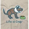 thumbnail image 2 of Life Is Crap Dog Cone Good Life Funny T Shirts Gift Ideas T-Shirt Tee by Life Is Crap, 2 of 2