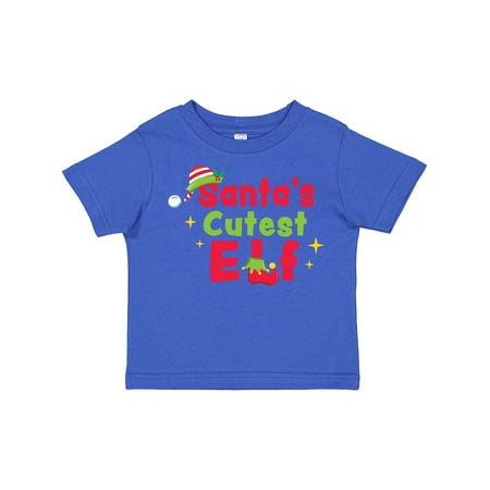 

Inktastic Christmas Santa s Cutest Elf Gift Toddler Boy or Toddler Girl T-Shirt