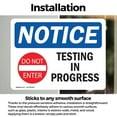 thumbnail image 3 of (2 Pack) Testing In Progress Sign, 3 of 7