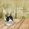 thumbnail image 4 of WIRESTER 1.5oz Crystal Shot Glass for Coffee Beer Wine Whiskey Vodka Milk Water & More - Animal Black White Tuxedo Cat, 4 of 6