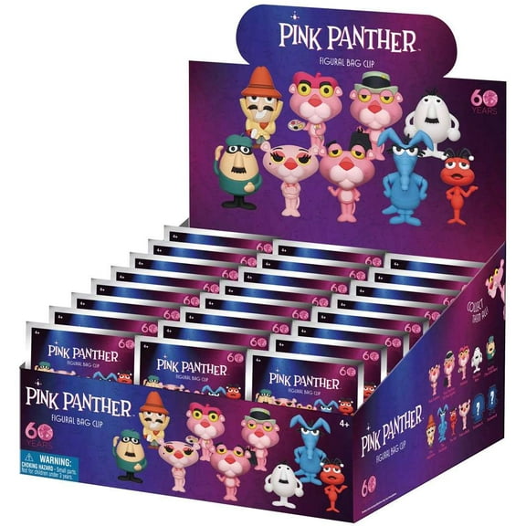3D Figural Keyring Pink Panther Mystery Box (24 Packs)