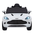 thumbnail image 2 of KingToys White 2026 Licensed Aston Martin DB X 12V Kids Ride On One Seater Car With Remote Control, 2 of 5