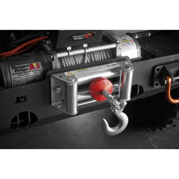 Rugged Ridge by RealTruck Winch Cable Stopper | Polyurethane, Red | 15102.05