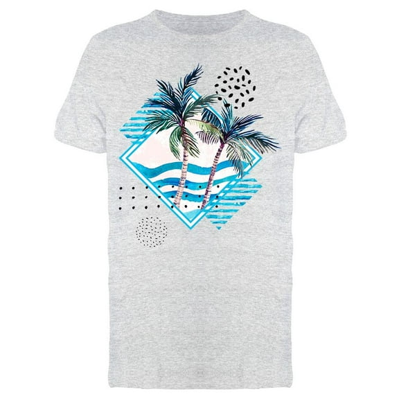 Beachy Summer Design Geometric  Tee Men's -Image by Shutterstock