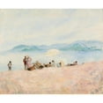 thumbnail image 2 of Henri Lebasque 23x20 Black Ornate Framed Double Matted Museum Art Print Titled: On the Beach, 2 of 5
