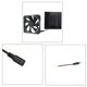 thumbnail image 4 of 2 Uds 20W 6 Pulgadas Kit de Ventilador de Escape Solar Extractor de Aire Mini Ventilador Ventilador Alimentado por Panel Solar para Casa de Pollo de Perro, 4 of 5