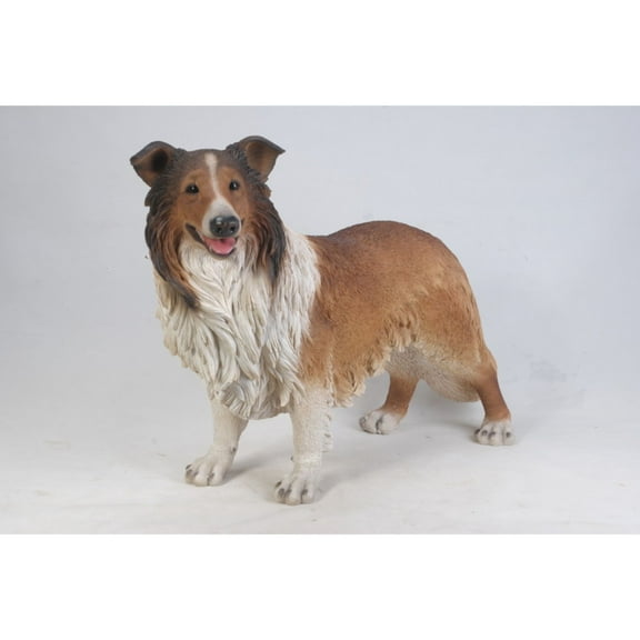 Hi-Line Gifts 31.25" Collie Dog Outdoor Garden Statue