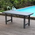 thumbnail image 2 of S-HOME Outdoor Coffee Table in  for 4-6 People with Umbrella Hole Ideal for Poolside Relaxation and Entertaining, 2 of 9