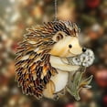 thumbnail image 3 of Hedgehog ACRYLIC Window Hanging Decor Suncatcher, Nature-Inspired Window Hanging Ornament, Ideal Birthday or Christmas Gift for Her, 3 of 4