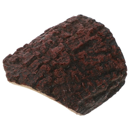Yardwe Bearded Dragon Accessories For Habitat Resin Reptile Cave Hideout Tree Trunk 1Pcs