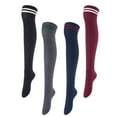 thumbnail image 4 of Meso Women's 4 Pairs Pack Truly Beautiful Knee-High Cotton Socks. Soft, Comfortable and Durable Size 6-9 M1023 Assorted, 4 of 4