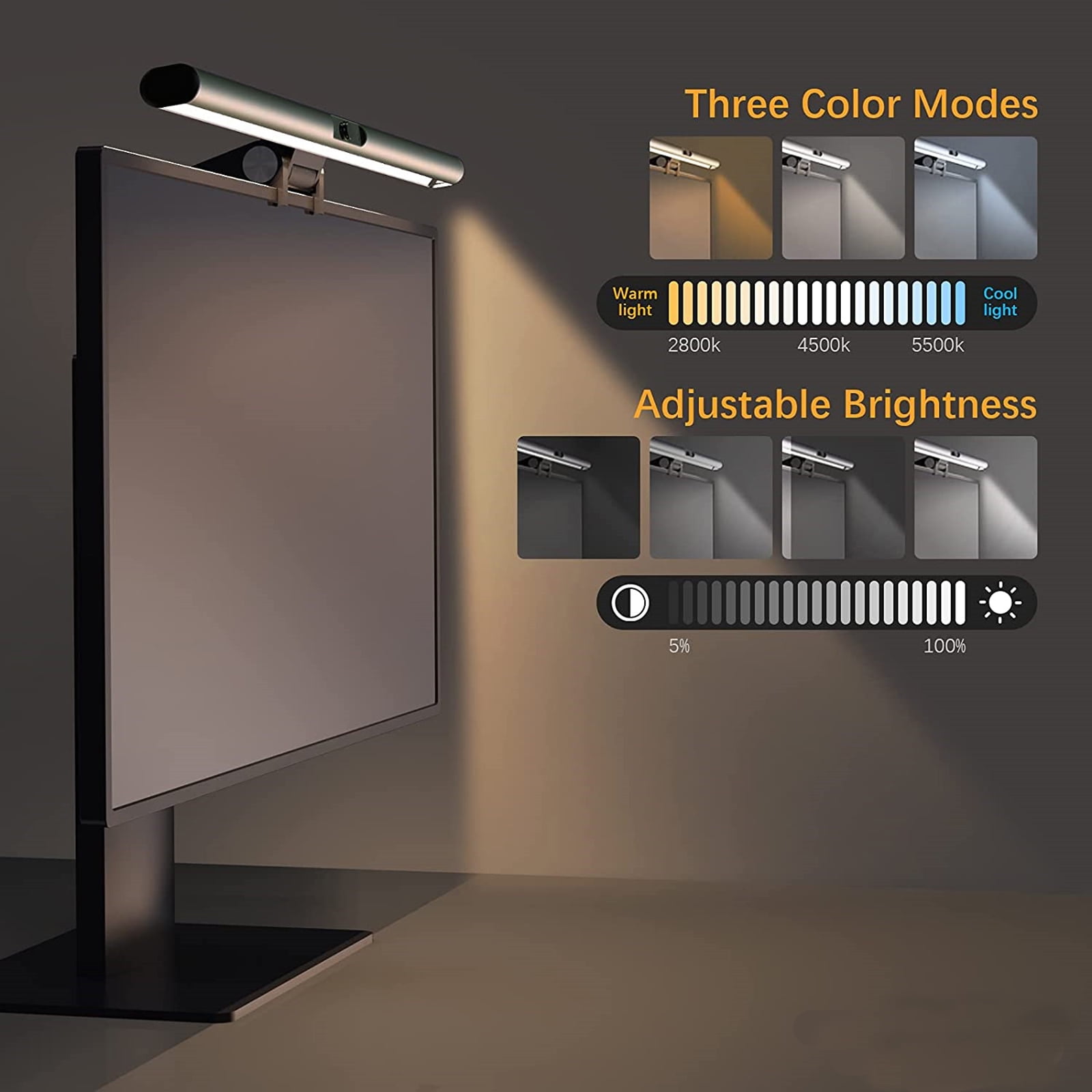 Suzicca Computer Monitor Light Bar with 