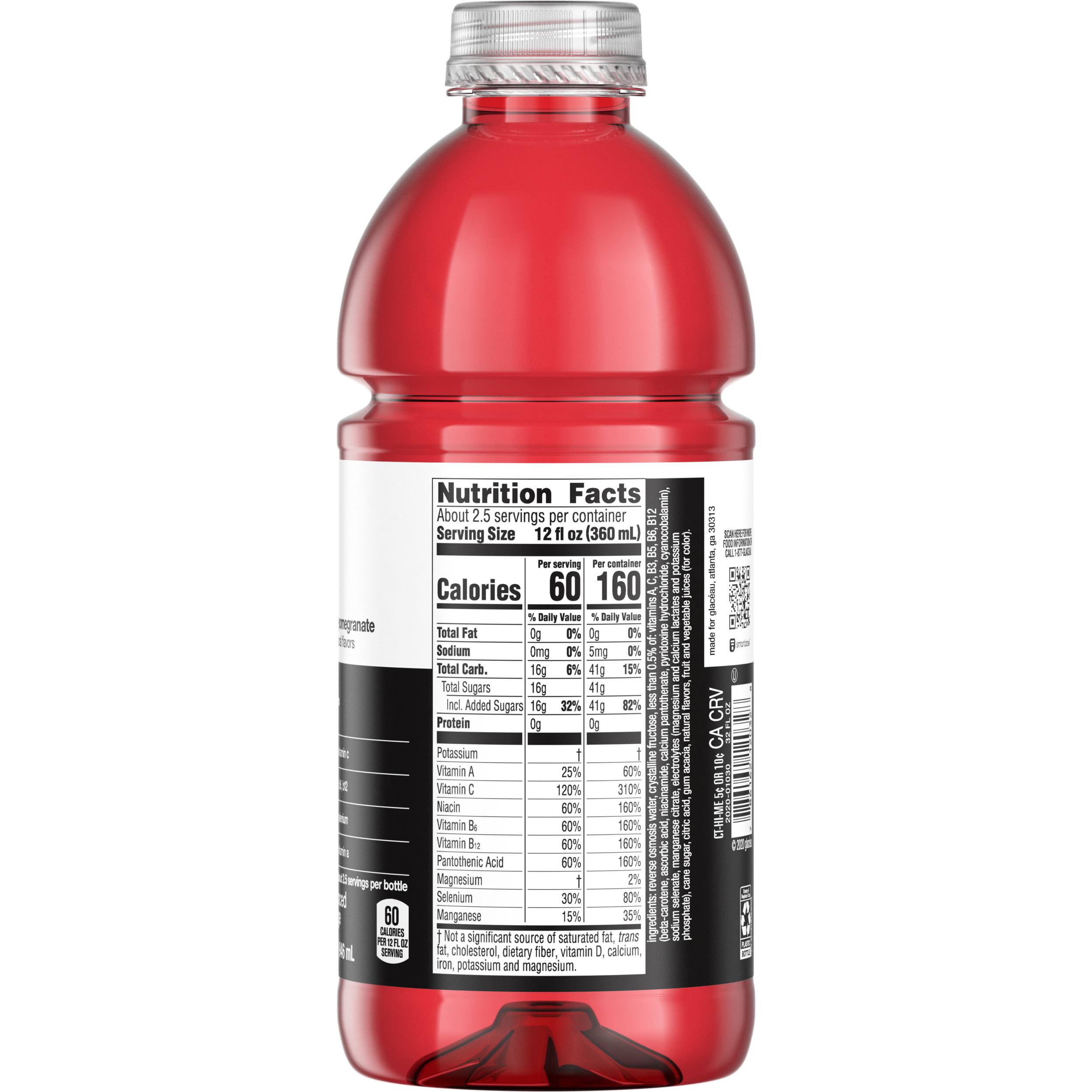 vitaminwater xxx, electrolyte enhanced water w/ vitamins ...