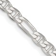 thumbnail image 1 of 925 Sterling Silver 3.75mm Figaro Anchor Chain Necklace Pendant Charm, 1 of 9