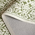 thumbnail image 4 of SAFAVIEH Metro Sunny Medallion Runner Rug, Green/Ivory, 2'3" x 9', 4 of 6