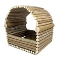 thumbnail image 1 of Casa de madera para hámster, espaciosa, para animales pequeños, para cobayas 23cmx20cmx24cm, 1 of 8